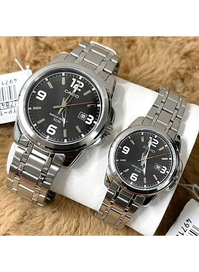 Casio His and Her Couple Analog, Dress Watch - MTP/LTP-1314D-1AV - Image 2